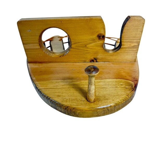 Amish Wooden Baseball Glove Rack Wall Mount Holder Mitt Boy Girl Room Decor - Picture 5 of 13